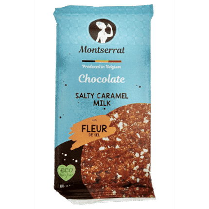 Chocolate de Leite com Caramelo Salgado, com ingredientes biológicos