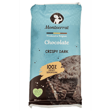 Chocolate Preto Crocante, com ingredientes biológicos