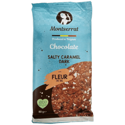 Chocolate Preto com Caramelo Salgado, com ingredientes biológicos