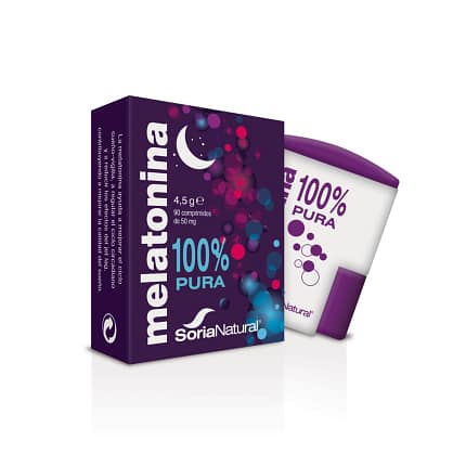 Melatonina 100% Pura 1 MG Soria Natural Sono Saudável