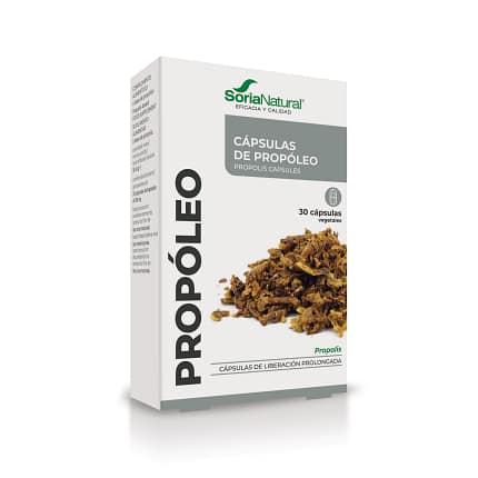 Cápsulas Própolis Soria Natural Sistema Imunitário Defesas Naturais Antisséptico
