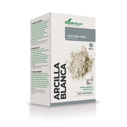 Argila Branca Pura Soria Natural Limpeza Profunda
