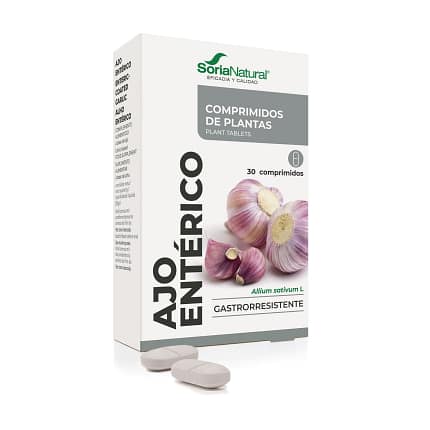 Comprimidos Alho Entérico Soria Natural Saúde Cardiovascular Coração Suplemento