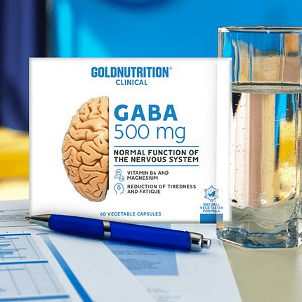 Gaba 500 mg, suplemento alimentar vegetariano