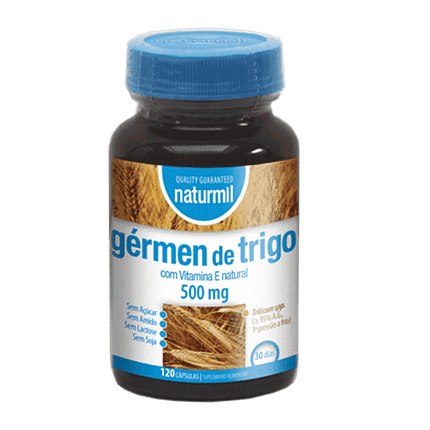 Gérmen de Trigo, suplemento alimentar sem açúcar, sem lactose, sem soja