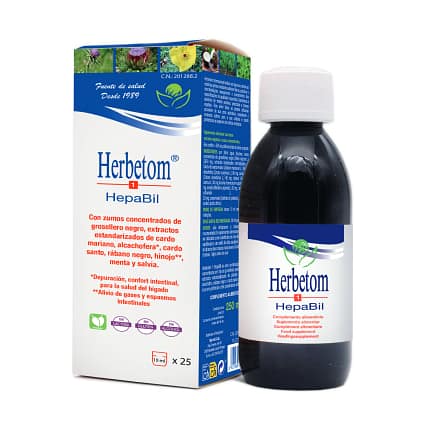 Herbetom 1 Hepabil Suplemento Alimentar Bioserum Fígado Sistema Disgestivo