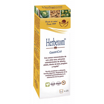 Herbetom 4 GC, suplemento alimentar sem álcool, sem glúten, sem lactose, vegan
