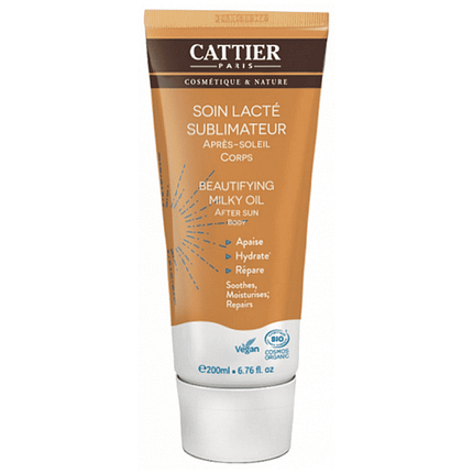 Leite Corporal Pós-Solar, com ingredientes biológicos, cosmética vegan