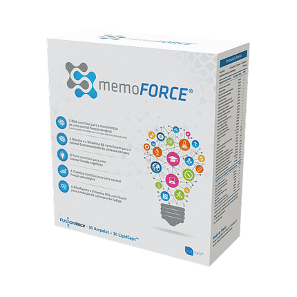 Memoforce, suplemento alimentar sem açúcar, sem lactose