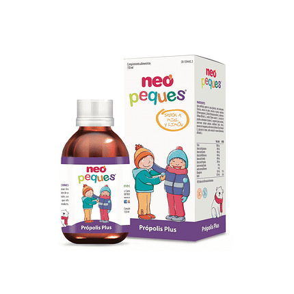 Neo Peques Propolis Plus, suplemento alimentar sem glúten, sem lactose