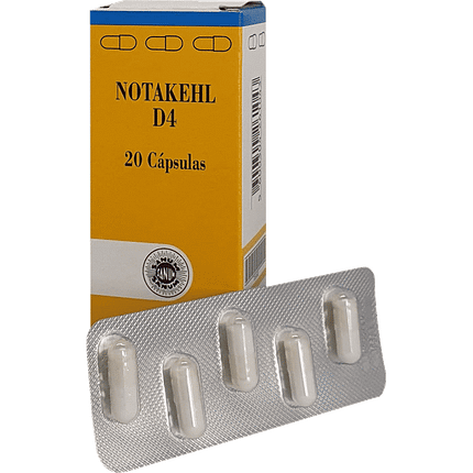 Notakel D4 Cápsulas, homeopatia