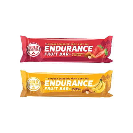 Endurance Fruit Bar Gold Nutrition Alimentação Barra Energética Desporto Absorção Rápida