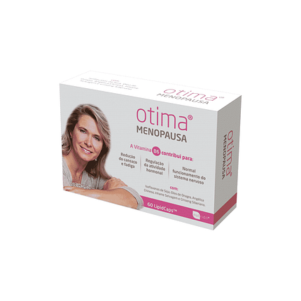 Otima Menopausa, suplemento alimentar sem açúcar, sem lactose