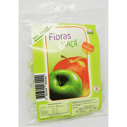 Rebuçados Fibras Maçã sem glúten