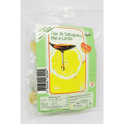 Rebuçados Flor de Sabugueiro, Mel e Limão sem glúten
