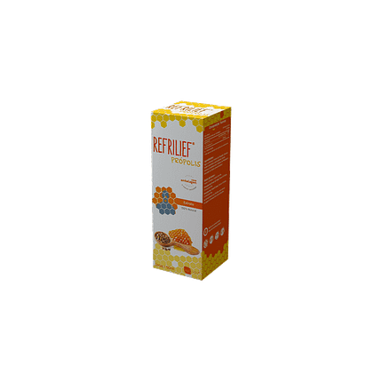 Refrilief Extrato Própolis, suplemento alimentar sem açúcar, sem álcool, sem glúten, sem lactose