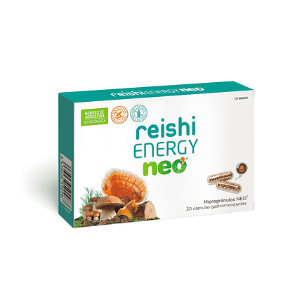 Reishi Energy Neo, suplemento alimentar sem glúten e sem lactose