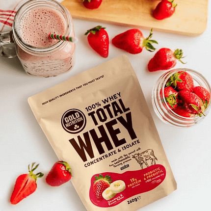 Total Whey Morango-Banana, proteína