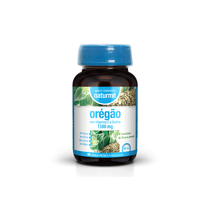 Óregão 1500 mg Suplemento Alimentar Naturmil Antibacteriano Sistema Imunitário
