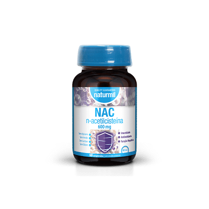 Nac N-Acetilcisteina Suplemento Alimentar Naturmil Sistema Imunitário