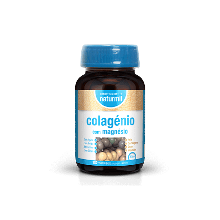 Colagénio com Magnésio Suplemento Alimentar Naturmil Pele Cartilagens Ossos Músculos