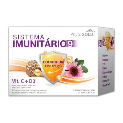Sistema Imunitário 9 Suplemento Alimentar Phytogold