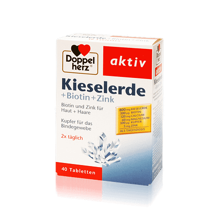 Aktiv Sílica + Biotina + Zinco, suplemento alimentar