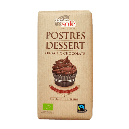 Chocolate Negro 58% Cacau, ingredientes biológicos