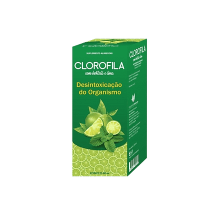 Clorofila com Hortelã e Lima, suplemento alimentar
