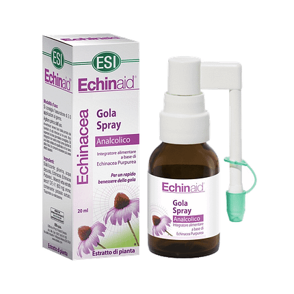 Equinácea Spray Garganta, suplemento alimentar sem glúten