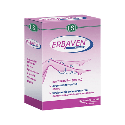 Erbaven Retard, suplemento alimentar sem glúten, vegan