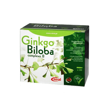 Ginkgo Biloba + B Complexo, suplemento alimentar