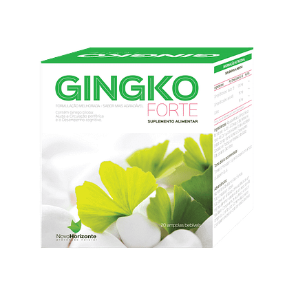 Ginkgo Forte Ampolas, suplemento alimentar