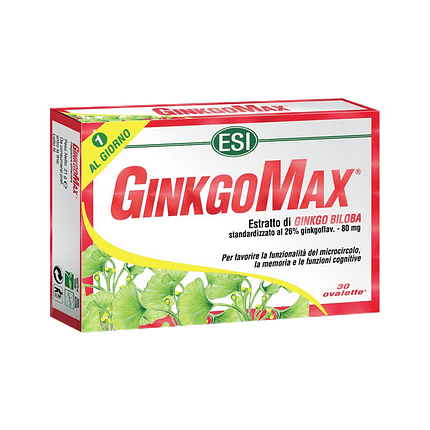 Ginkgomax, suplemento alimentar sem glúten