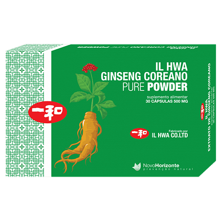 Ginseng Coreano Pure Powder, suplemento alimentar