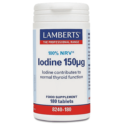 Iodine 150 µg, suplemento alimentar vegan e vegetariano