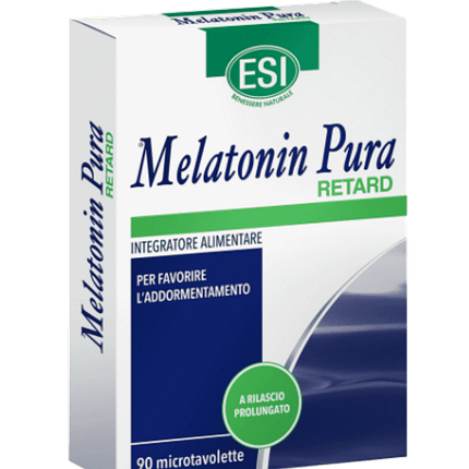 Melatonina Pura Retard, suplemento alimentar sem glúten, vegan