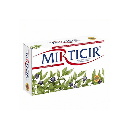 Mirticir Ampolas, suplemento alimentar sem glúten e sem lactose