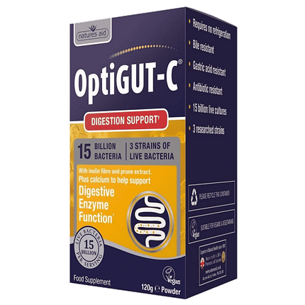 OptiGUT-c com Fibra + Inulina + Cálcio, suplemento alimentar