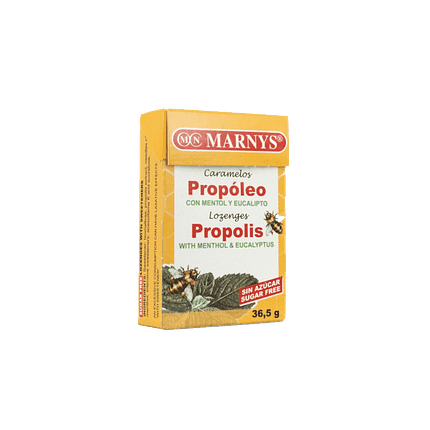 Rebuçados Balsâmico Própolis com Mentol e Eucalipto, sem açúcar