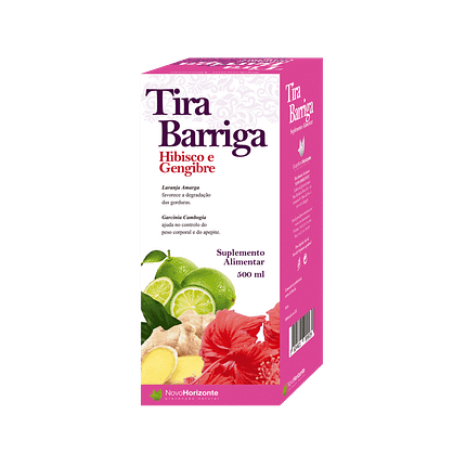 Tira Barriga Hibisco + Gengibre, suplemento alimentar