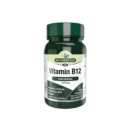 Vitamina B12 1000 µg (Sublingual), suplemento alimentar vegan