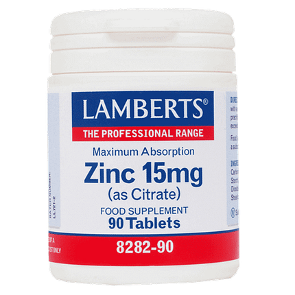 Zinco Citrato 15 mg, suplemento alimentar