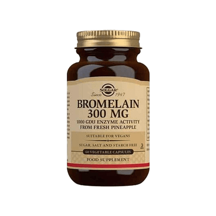 Bromelaína, suplemento alimentar sem açúcar, sem sal, vegan