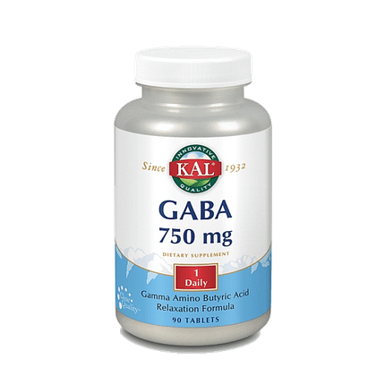 Gaba 750 mg, suplemento alimentar sem glúten, vegan