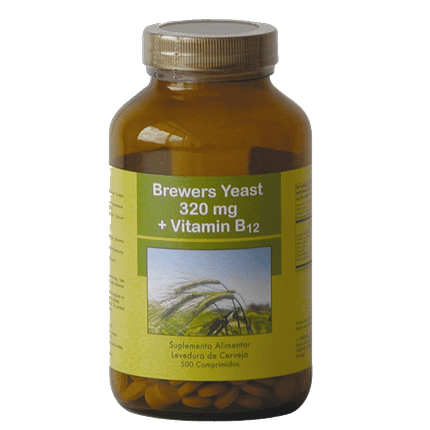 Brewers Yeast + Vitamin B12, suplemento alimentar