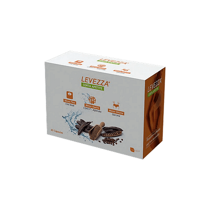 Levezza Corta Apetite, suplemento alimentar sem açúcar, sem glúten, sem lactose