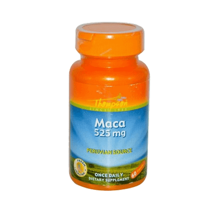 Maca 525 mg, suplemento alimentar vegetariano