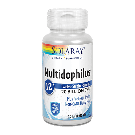 Multidophilus 12 - 20 Billion CFU, suplemento alimentar vegan