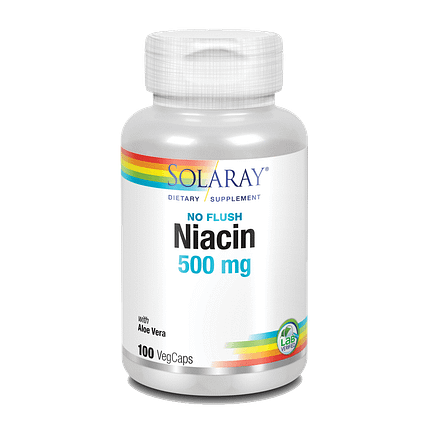 Niacin 500 mg, suplemento alimentar vegan